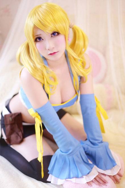 Cosplay福利/《妖精的尾巴》露西福利COS