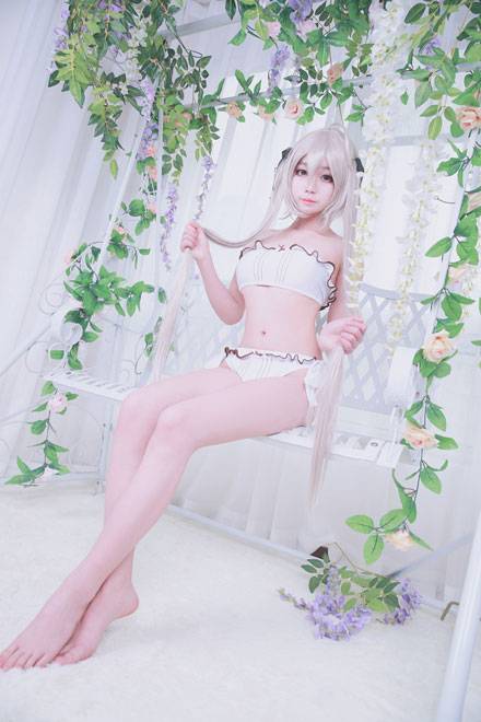 Cosplay福利/贫乳萝莉穹妹私房比基尼COS