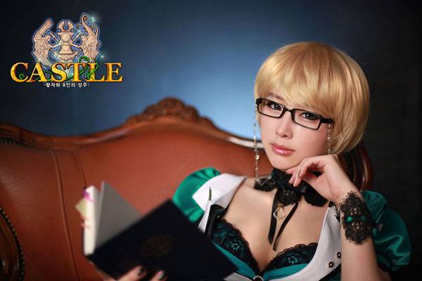 Cosplay福利/螺旋猫Tasha最新黑丝眼镜娘Cos