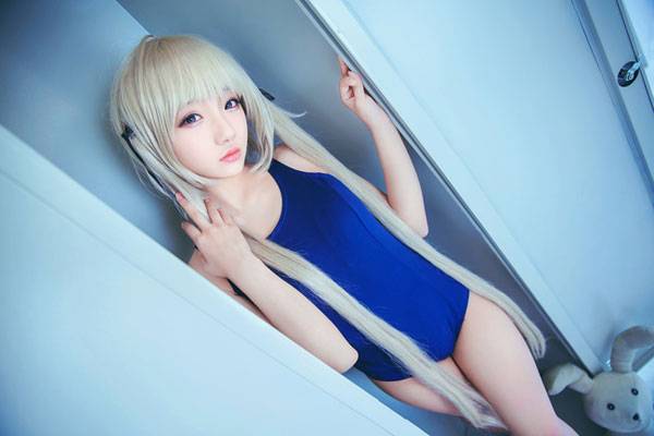 Cosplay福利/贫乳萝莉《缘之空》穹妹死库水COS