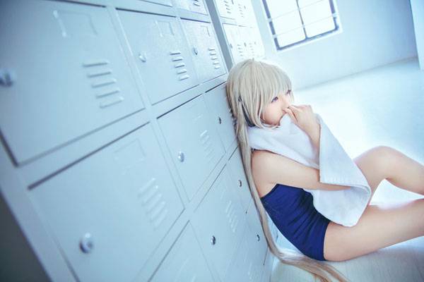 Cosplay福利/贫乳萝莉《缘之空》穹妹死库水COS