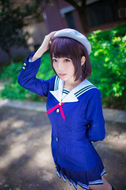 Cosplay福利/清纯萌妹加藤惠制服COS