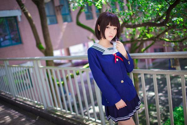 Cosplay福利/清纯萌妹加藤惠制服COS