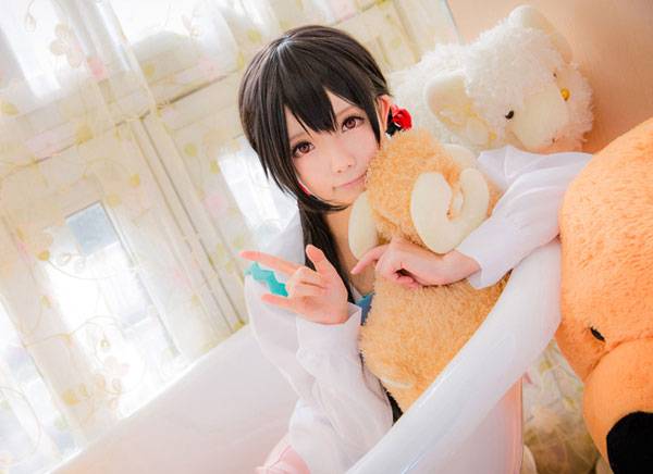 Cosplay福利/白丝萝莉矢泽妮可日常水手服COS