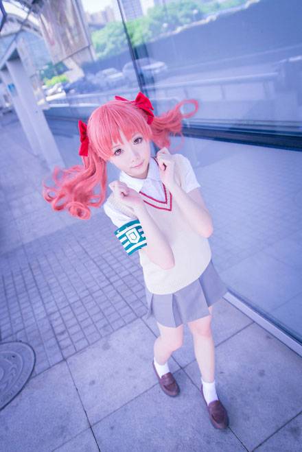 Cosplay福利/双马尾少女白井黑子神还原COS