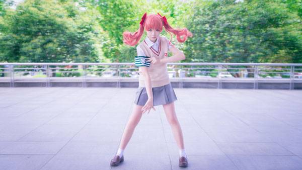 Cosplay福利/双马尾少女白井黑子神还原COS