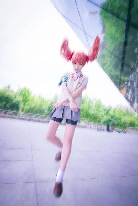 Cosplay福利/双马尾少女白井黑子神还原COS