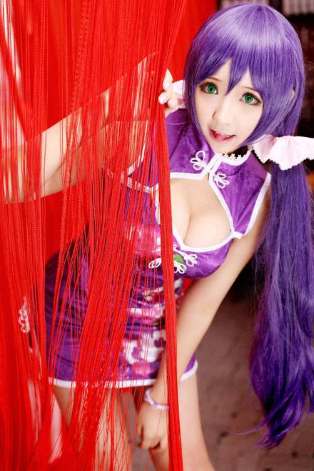 Cosplay福利/《Love Live!》东条希旗袍Cos