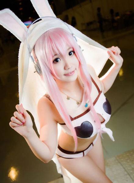 Cosplay福利/广州漫展萌妹索尼子精美COS
