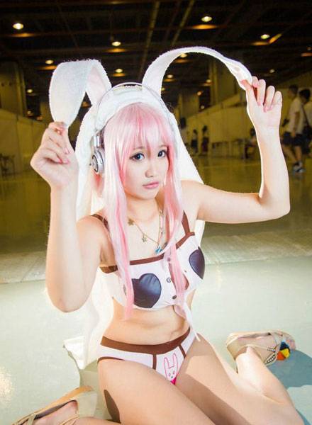 Cosplay福利/广州漫展萌妹索尼子精美COS