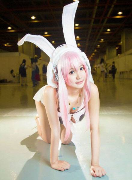 Cosplay福利/广州漫展萌妹索尼子精美COS