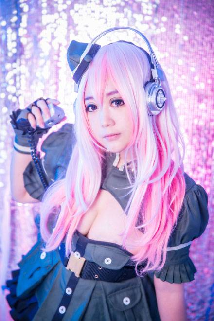 Cosplay福利/广州漫展萌妹索尼子精美COS