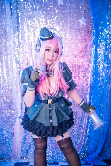 Cosplay福利/广州漫展萌妹索尼子精美COS