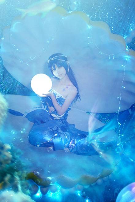 Cosplay福利/园田海未人鱼觉醒精美COS
