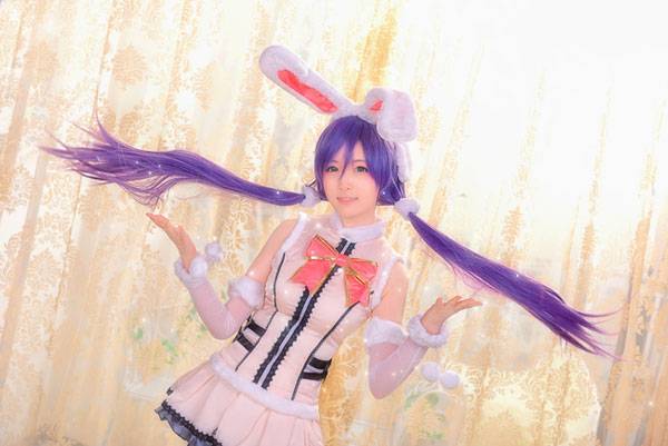 Cosplay福利/南小鸟泳装觉醒伪娘反串COS