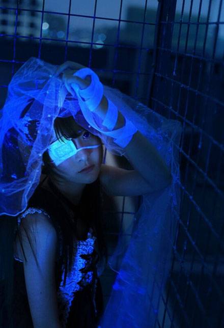 Cosplay福利/清纯萌妹索尼子黑丝女仆装COS