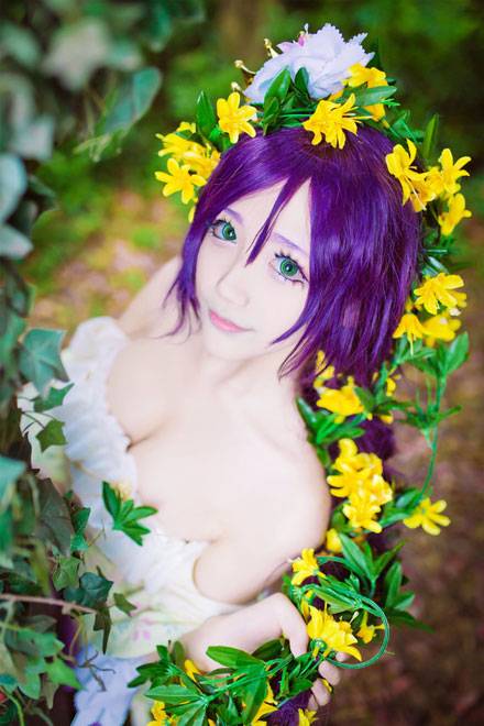 Cosplay福利/啾小妍SAMA东条希长发公主COS