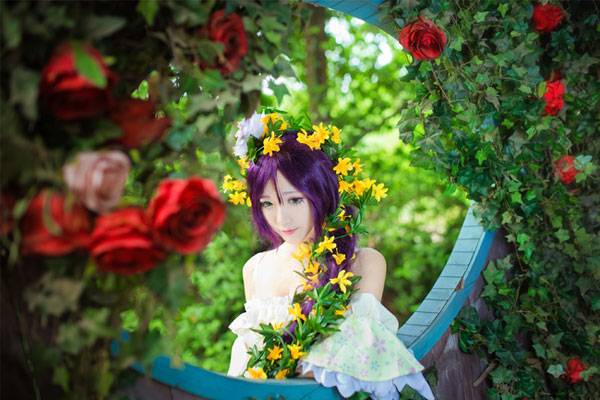 Cosplay福利/啾小妍SAMA东条希长发公主COS