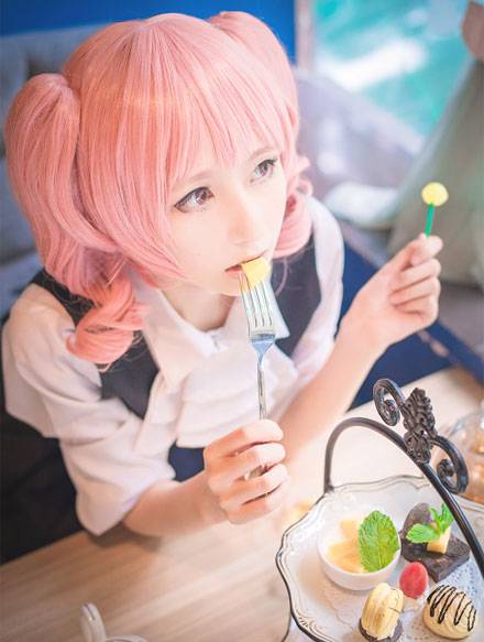 Cosplay福利/清纯萌妹髅髅宫歌留多COS