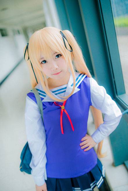 Cosplay福利/清纯萌妹泽村英梨梨制服COS