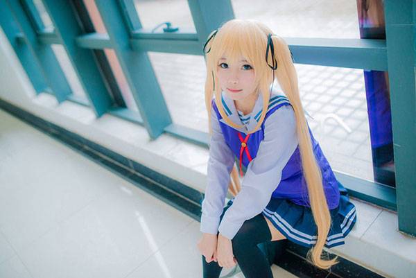 Cosplay福利/清纯萌妹泽村英梨梨制服COS