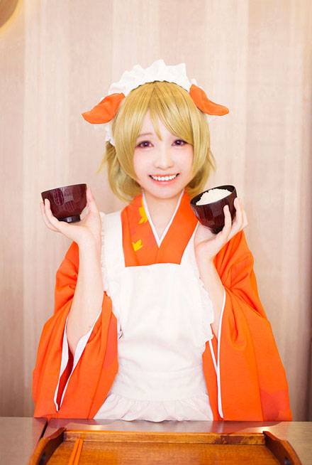 Cosplay福利/清纯萌妹小泉花阳动物觉醒COS