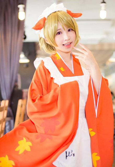 Cosplay福利/清纯萌妹小泉花阳动物觉醒COS