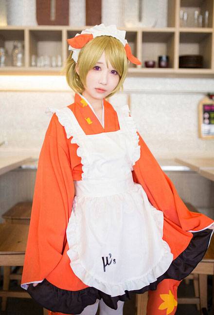 Cosplay福利/清纯萌妹小泉花阳动物觉醒COS