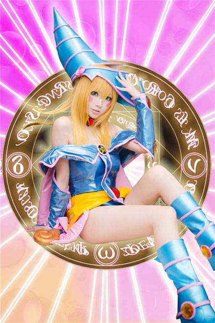 Cosplay福利/《游戏王》黑魔导女孩精美cos