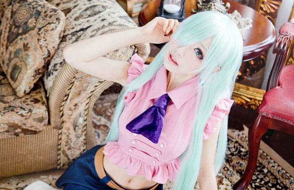 Cosplay福利/人气coser小梦梦七原罪伊丽莎白cos