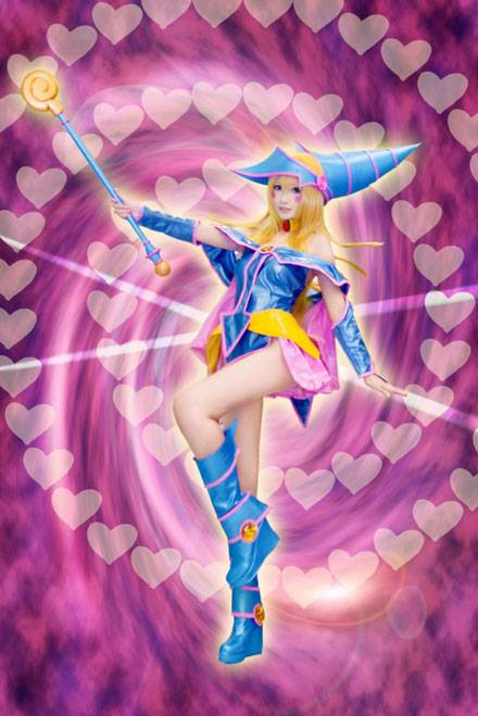 Cosplay福利/《游戏王》黑魔导女孩精美cos