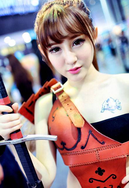 Cosplay福利/2015CJ网龙展台陈雨涵l小乔COS
