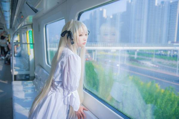 Cosplay福利/萌妹春日野穹日常神还原COS