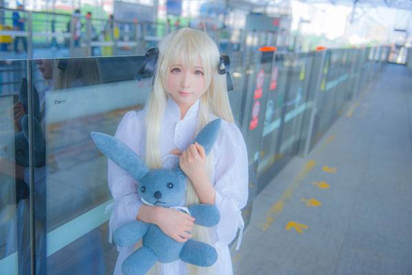 Cosplay福利/萌妹春日野穹日常神还原COS