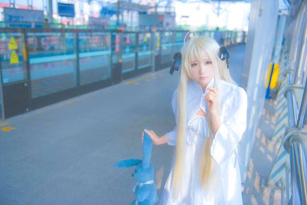 Cosplay福利/萌妹春日野穹日常神还原COS