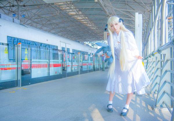 Cosplay福利/萌妹春日野穹日常神还原COS