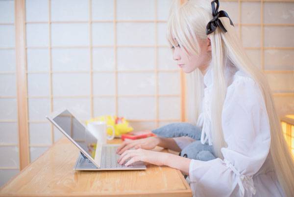 Cosplay福利/萌妹春日野穹日常神还原COS