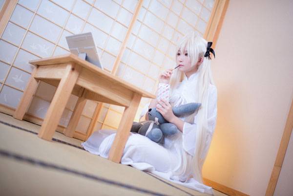 Cosplay福利/萌妹春日野穹日常神还原COS