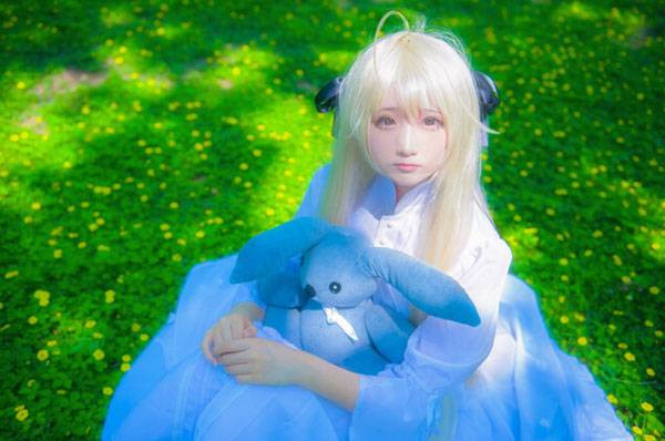 Cosplay福利/萌妹春日野穹日常神还原COS