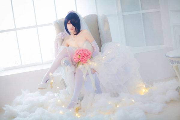 Cosplay福利/《约会大作战》时崎狂三婚纱COS