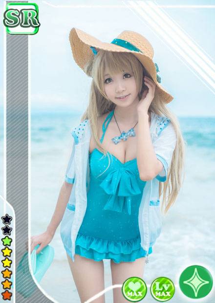 Cosplay福利/《Love Live！》南小鸟泳装Cos