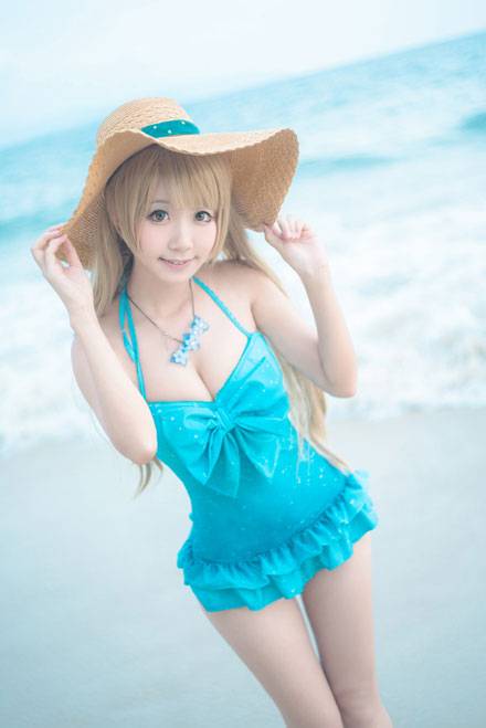 Cosplay福利/《Love Live！》南小鸟泳装Cos