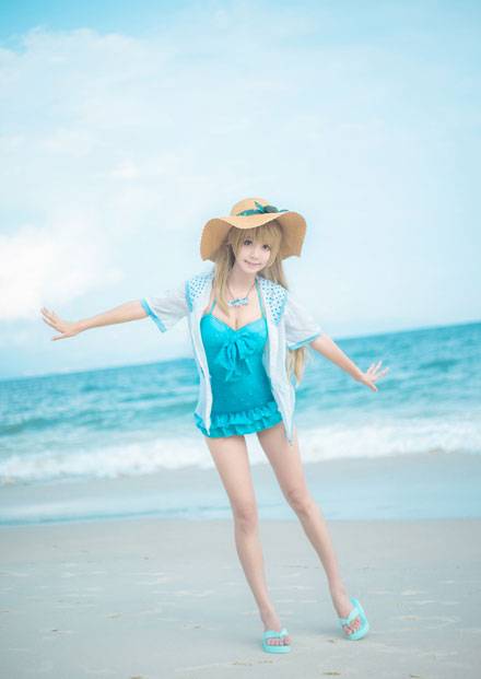 Cosplay福利/《Love Live！》南小鸟泳装Cos