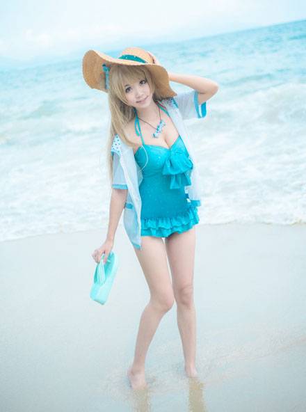 Cosplay福利/《Love Live！》南小鸟泳装Cos