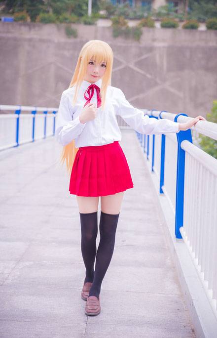 Cosplay福利/《干物妹小埋》土间埋制服COS