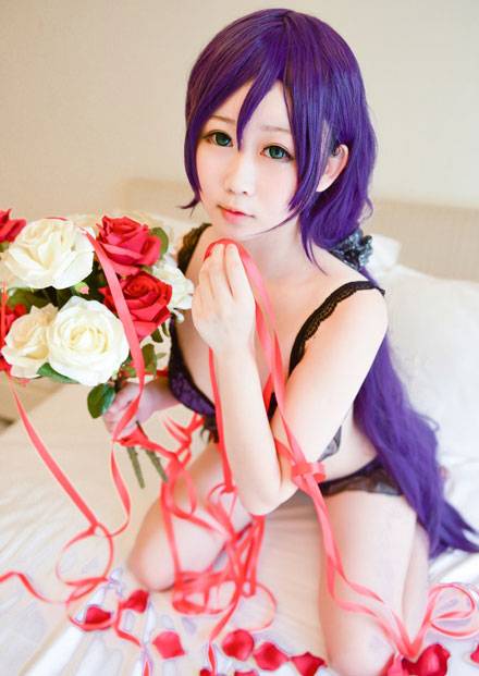 Cosplay福利/清纯萌妹东条希内衣福利COS