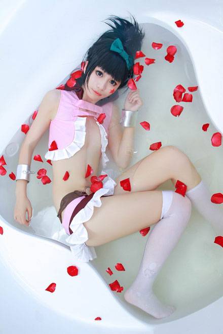 Cosplay福利/螺旋猫Miyuko白鬼院凛凛蝶女仆装Cos