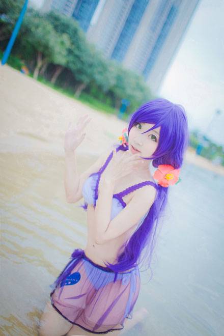 Cosplay福利/东条希&矢泽妮可夏日泳装COS