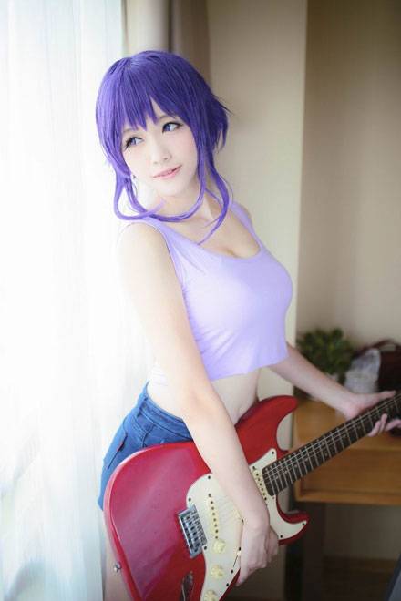 Cosplay福利/长腿萌妹凉宫春日制服COS