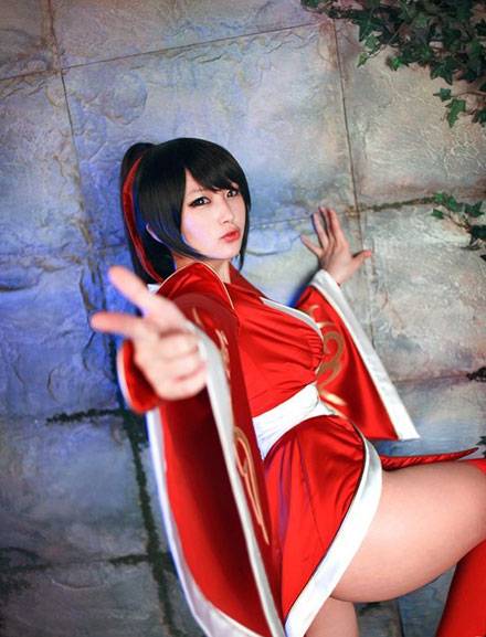 Cosplay福利/螺旋猫Doremi阿卡丽鬼舞姬版COS